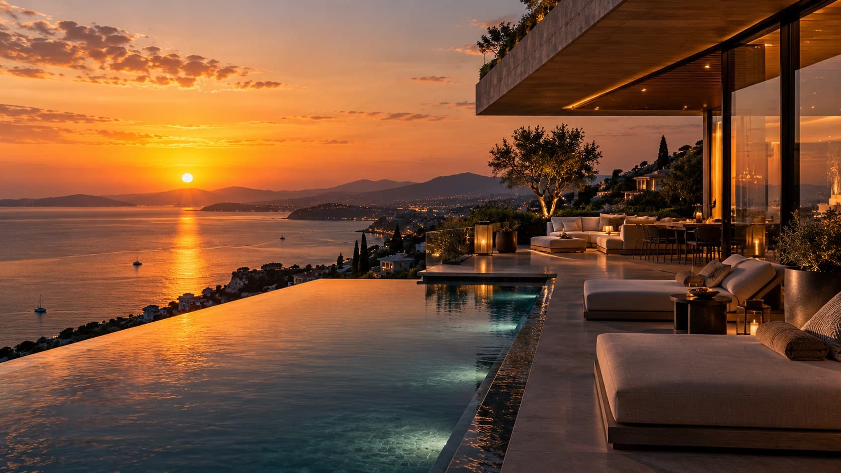 Sunset Villa with Infinity Terrace, Saint-Jean-Cap-Ferrat, France